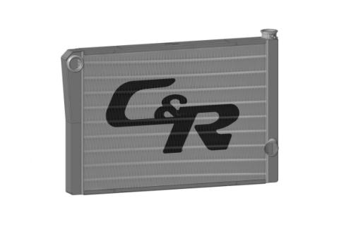 Radiator Universal CR Performance Single Pass Open 28 Inch x  inch 1-3/4 Inch High Outlet C&amp;R Racing