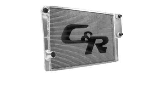 Radiator Universal CR Performance (Ford Style) Heat Exchanger Closed 30 Inch x  Inch 1-3/4 Inch High Outlet C&amp;R Racing