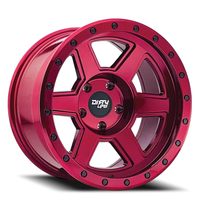 Dirty Life Race Wheels Compound 9315 Crimson Candy Red 20X10 5-139.7 -25Mm 108Mm