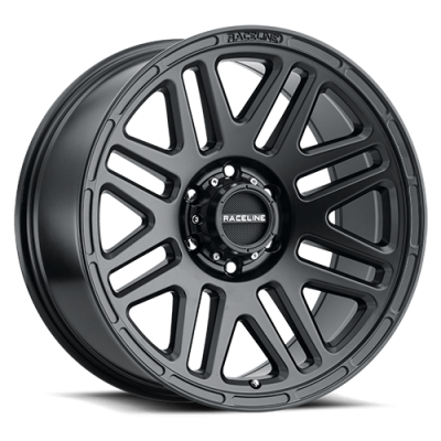 Aluminum Wheels 17x9 Outlander 944B Satin Black 18 Offset 8 on 180 Bolt Pattern 124.2 Bore Raceline