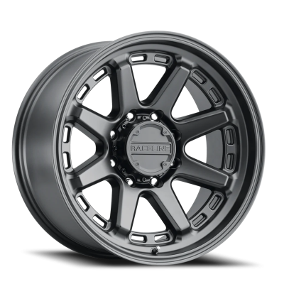 Aluminum Wheels 20x9 Scout 947B Satin Black 18 Offset 8 on 170 Bolt Pattern 125.2 Bore Raceline