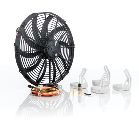 16 Inch Super Duty Fan Module Euro Black Be Cool Radiator