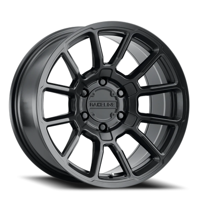 Aluminum Wheels 15x8 Gauge 950B Satin Black Multi Spoke -24 Offset 6 on 139.7 Bolt Pattern 106.1 Bore Raceline