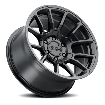Aluminum Wheels 15x8 Gauge 950B Satin Black Multi Spoke -24 Offset 6 on 139.7 Bolt Pattern 106.1 Bore Raceline