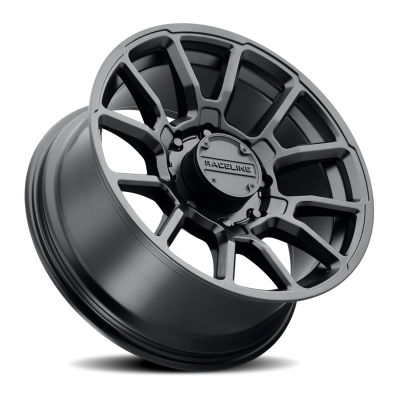 Aluminum Wheels 16x8 Gauge 950B Satin Black Multi Spoke -6 Offset 8 on 170 Bolt Pattern 125.2 Bore Raceline