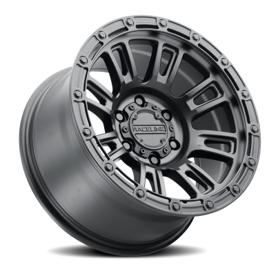 Aluminum Wheels 17x8.5 Compass 956B Satin Black 0 Offset 6 on 135 Bolt Pattern 87.1 Bore Raceline