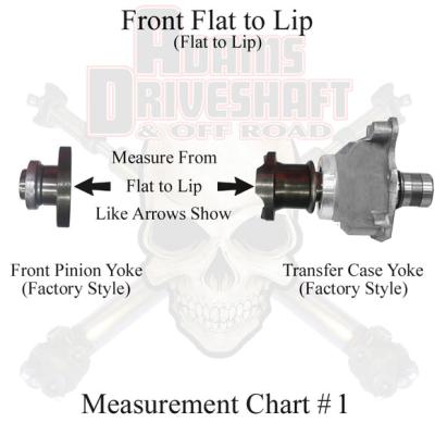 JT Front 1310 Solid CV Driveshaft with Flange (Rubicon - Sport - Overland) Adams Driveshaft