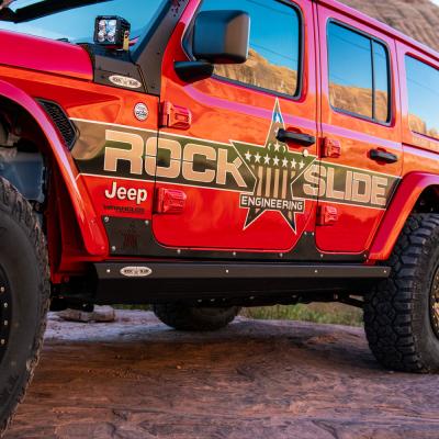 JL 4 Door Step Slider Rocker Guards Rock Slide Engineering