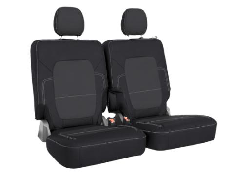 Rear Bench Covers for 2021+ Ford Bronco 2 Door Black and Gray PRP Seats
