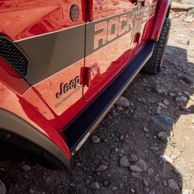 JT Gladiator Side Step Sliders For 20-23 Jeep Gladiator Set Rock Slide Engineering
