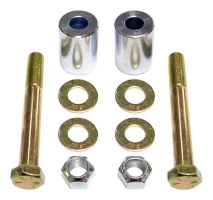 Shock Mount Relocation Kit 07-18 Wrangler JK Rear Lower Includes Hardware Pair RockJock 4x4