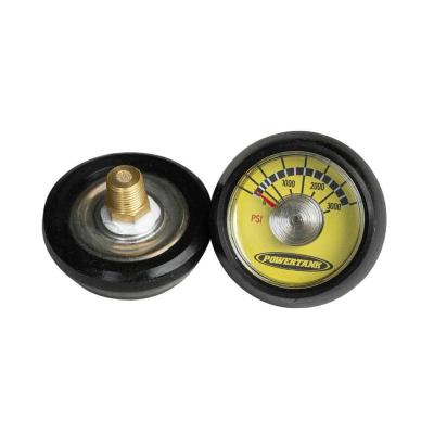 Spiral Gauge 3000 PSI 1/8 Inch NPT Back Stem Power Tank