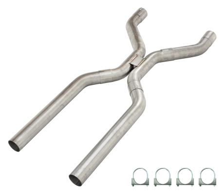 3 Inch Universal H-Pipe Crossover Exhaust Kit Mandrel Bent 409 Stainless Steel Pypes Exhaust