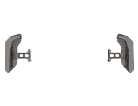 07-Up Jeep Wranger/Gladiator High Clearance Rear Bumper Corner Pods Boatside Cut Raw Steel