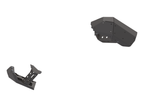 07-Up Jeep Wranger/Gladiator High Clearance Rear Bumper Corner Pods Boatside Cut Powdercoat Steel