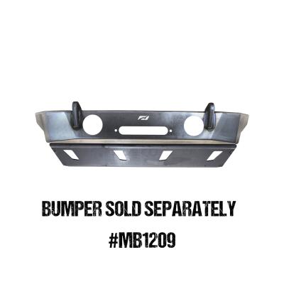 Skid Plate for Crusher HD Front Bumper for Jeep JK/JKU Motobilt