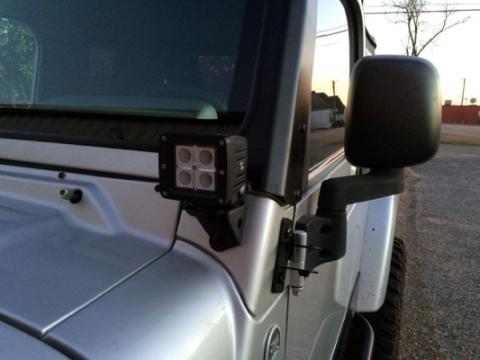 A-Pillar LED Light Mounts for Jeep TJ/LJ Motobilt