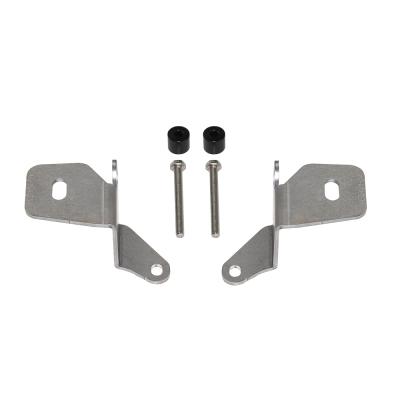 Jeep JL/JT A-Pillar Cube Mount For 18-Pres Wrangler JL 20-Pres Gladiator Raw Steel Motobilt