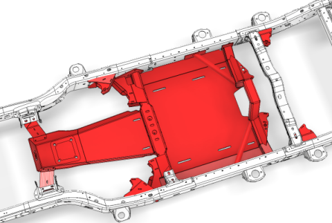 4 Link Suspension Bracket and Skid Kit for 2018-Present Jeep JLU Motobilt