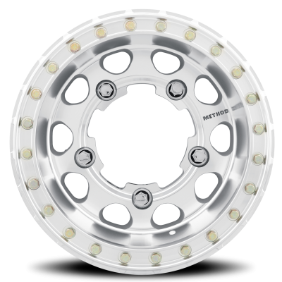 Aluminum Wheels 17x8 Buggy Beadlock MR103 Bolt Pattern 5 On 205 Offset 0 Lip Size 2.76 Raw Machined Method