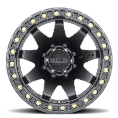 Aluminum Wheels 17x9 MR108 Bolt Pattern 8 On 165.1 Offset -44 Lip Size 0.63 Matte Black MB Method