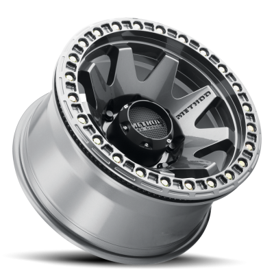 Aluminum Wheels 17x9 MR108 Bolt Pattern 8 On 165.1 Offset -44 Lip Size 0.63 Gloss Titanium GY Method
