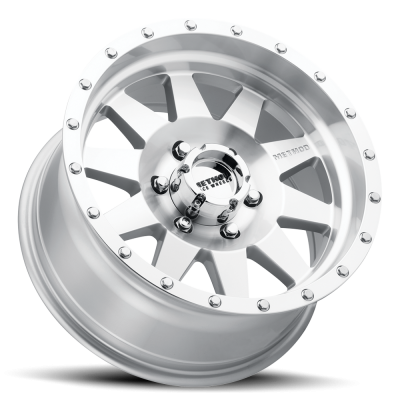 Aluminum Wheels 15x7 The Standard MR301 Bolt Pattern 6 On 139.7 Offset -6 Lip Size 2.36 Machined SL Clear Coat Method