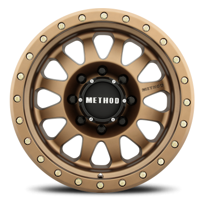 Aluminum Wheels 17x8.5 Double Standard MR304 Bolt Pattern 8 On 170 Offset 0 Lip Size 2.6 Method Bronze BRZ Method