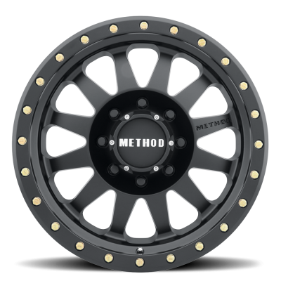 Aluminum Wheels 18x9 Double Standard MR304 Bolt Pattern 8 On 165.1 Offset 18 Lip Size 2.44 Matte Black MB Method