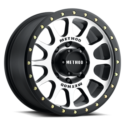 Aluminum Wheels 18x9 NV MR305 Bolt Pattern 8 On 170 Offset 18 Lip Size 1.38 Black BM Machined Face-Black Street Loc Method