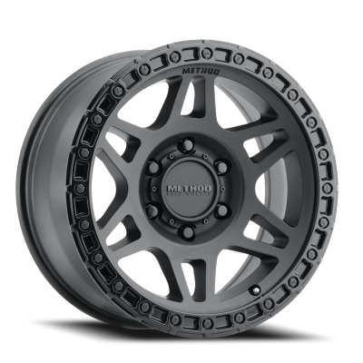 Aluminum Wheels 17x9 MR312 Bolt Pattern 6 On 139.7 Offset -12 Lip Size 0.91 Double Matte Black MBGL Gloss Black Lip Method