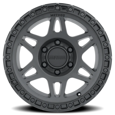 Aluminum Wheels 17x9 MR312 Bolt Pattern 6 On 139.7 Offset -12 Lip Size 0.91 Double Matte Black MBGL Gloss Black Lip Method