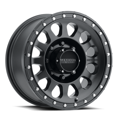 Aluminum Wheels 20x10 MR315 Bolt Pattern 8 On 165.1 Offset -18 Lip Size 3.27 Matte Black MB Method