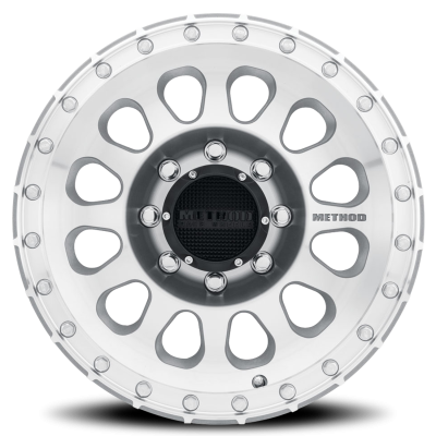 Aluminum Wheels 20x10 MR315 Bolt Pattern 8 On 180 Offset -18 Lip Size 3.27 Machined SL Clear Coat Method