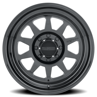 Aluminum Wheels 20x10 MR316 Bolt Pattern 8 On 180 Offset -18 Lip Size 3.03 Gloss Black GB Method