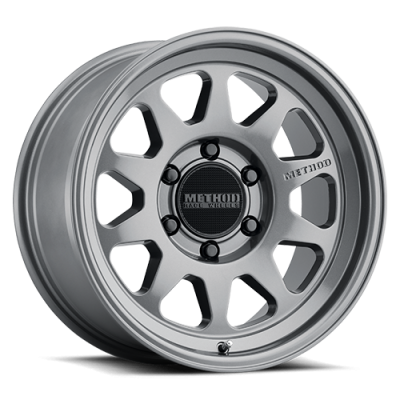 Aluminum Wheels 17x8 MR316 Bolt Pattern 6 On 120 Offset 25 Lip Size 1.5 Gloss Titanium TT Method