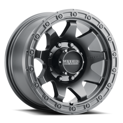 Aluminum Wheels 17x8.5 MR317 Bolt Pattern 8 On 170 Offset 0 Lip Size 0.83 Matte Black MB Method