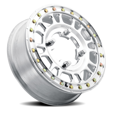Aluminum Wheels 15x5 MR412 Beadlock UTV Bolt Pattern 4 On 136 Offset 43 Lip Size 0 Machined Raw Machined Method