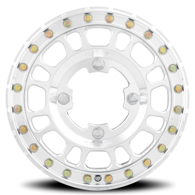 Aluminum Wheels 15x5 MR412 Beadlock UTV Bolt Pattern 4 On 136 Offset 43 Lip Size 0 Machined Raw Machined Method