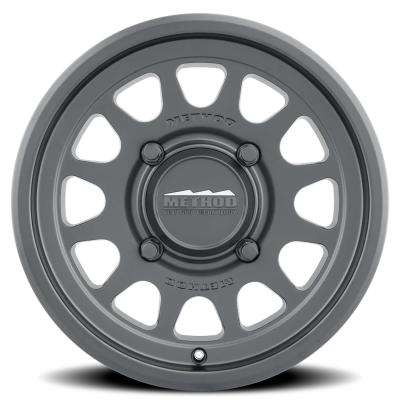 Aluminum Wheels 14x7 MR414 Bead Grip UTV Bolt Pattern 4 On 136 Offset 38 Lip Size 0.79 Matte Black MB Method