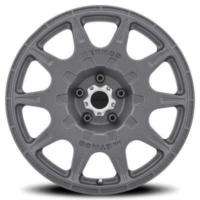 Aluminum Wheels 17x8 Rally MR502 Bolt Pattern 5 On 100 Offset 38 Lip Size 0 Titanium GY Method