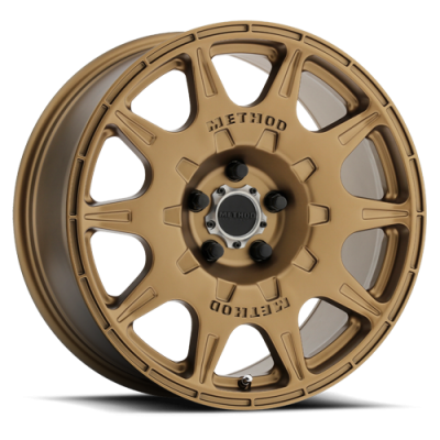 Aluminum Wheels 17x8 Rally MR502 Bolt Pattern 5 On 100 Offset 38 Lip Size 0 Method Bronze BRZ Method
