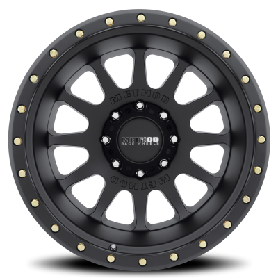 Aluminum Wheels 20x12 NV MR605 Bolt Pattern 8 On 180 Offset -52 Lip Size 4.92 Matte Black MB Method