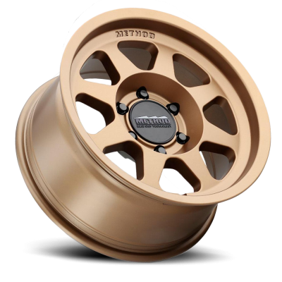 Aluminum Wheels 16x8 Bead Grip MR701 Bolt Pattern 6 On 120 Offset 0 Lip Size 1.42 Method Bronze BRZ Method