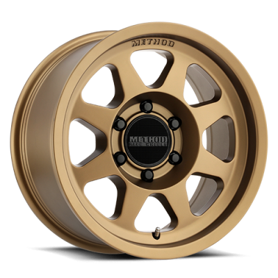 Aluminum Wheels 17x8.5 Bead Grip MR701 Bolt Pattern 6 On 120 Offset 0 Lip Size 1.81 Method Bronze BRZ Method