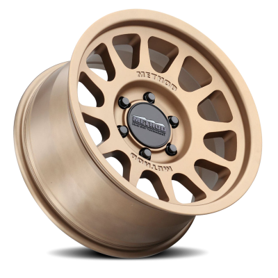 Aluminum Wheels 16x6.5 Bead Grip MR703 Bolt Pattern 6 On 180 Offset 90 Lip Size 0 Method Bronze BRZ Method