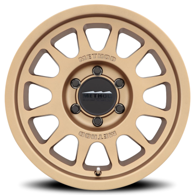 Aluminum Wheels 16x6.5 Bead Grip MR703 Bolt Pattern 6 On 180 Offset 90 Lip Size 0 Method Bronze BRZ Method