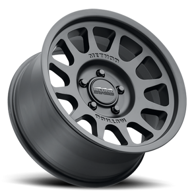 Aluminum Wheels 17x8.5 Bead Grip MR703 Bolt Pattern 5 On 139.7 Offset 0 Lip Size 1.18 Matte Black MB Method