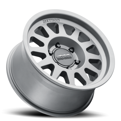 Aluminum Wheels 17x8.5 Bead Grip MR704 Bolt Pattern 8 On 165.1 Offset 0 Lip Size 1.81 Titanium SL Method