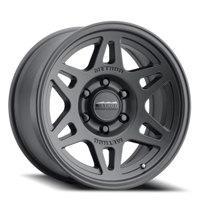 Aluminum Wheels 17x7.5 Bead Grip MR706 Bolt Pattern 6 On 130 Offset 50 Black BK Method